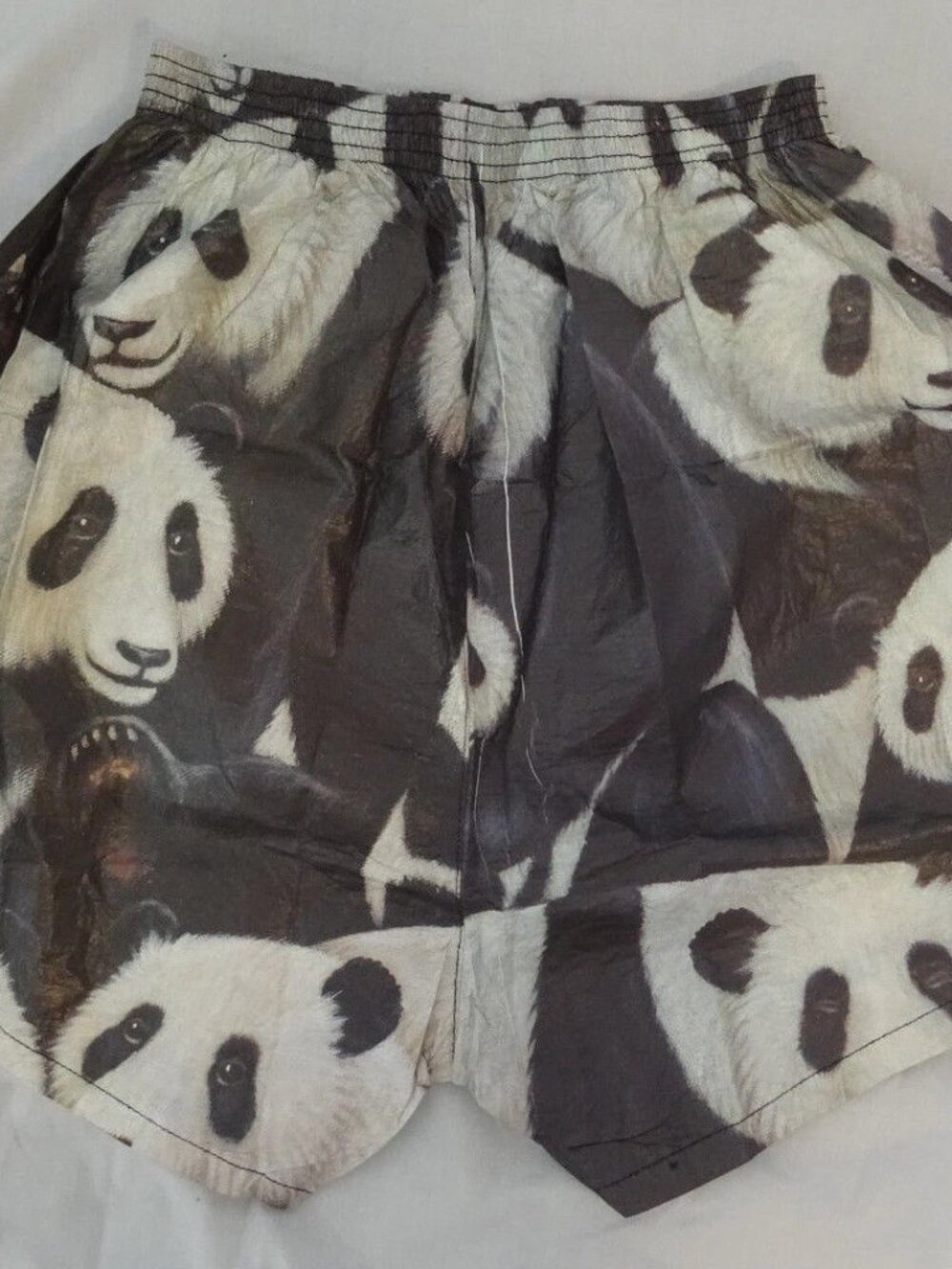PRIDE Animal Print Panda Bear Paul Gasoir Tyvek Stretch Swimming Trucks Size S